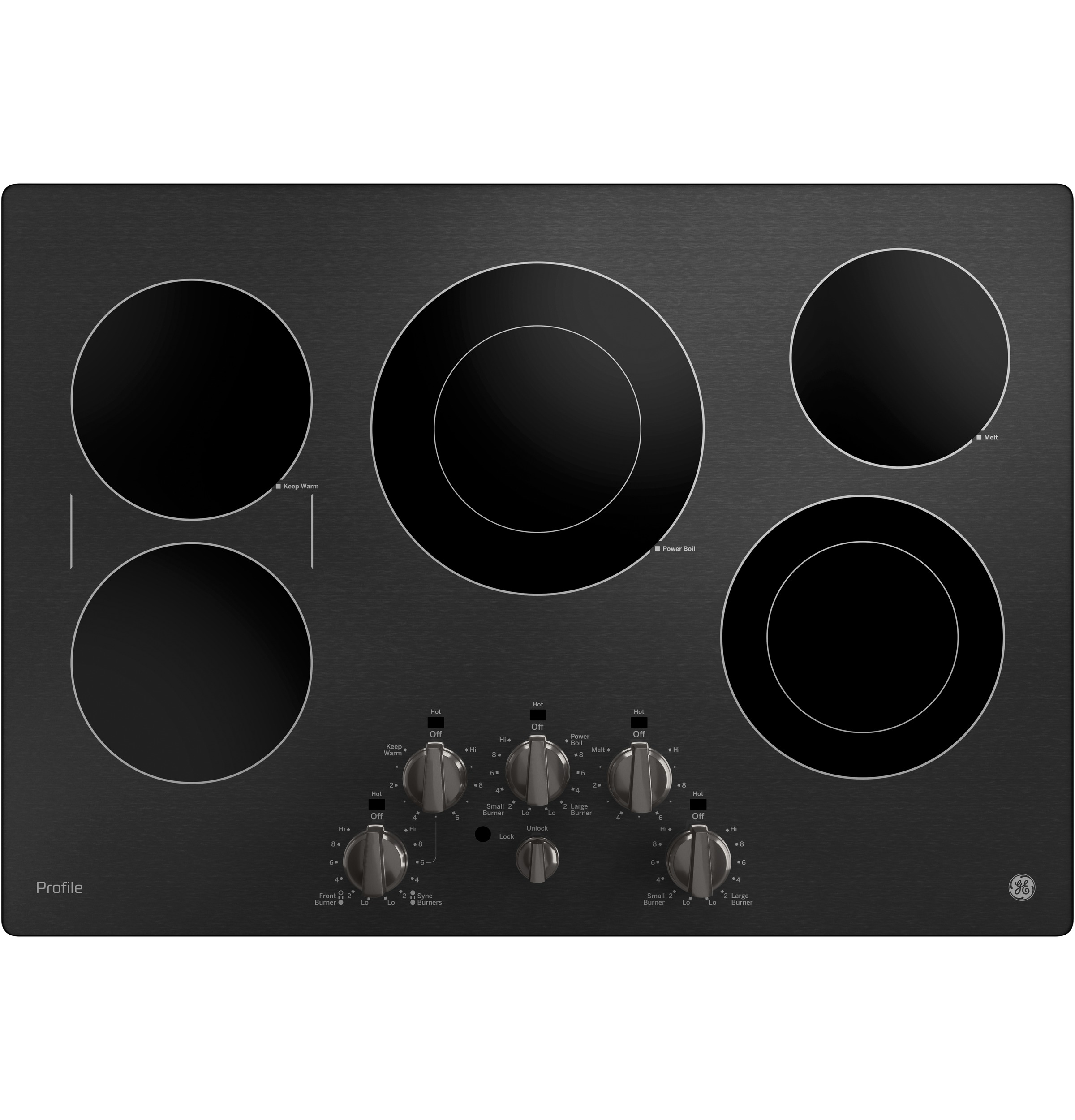 30" Built-In Knob Control Electric Cooktop PP7030BMTS