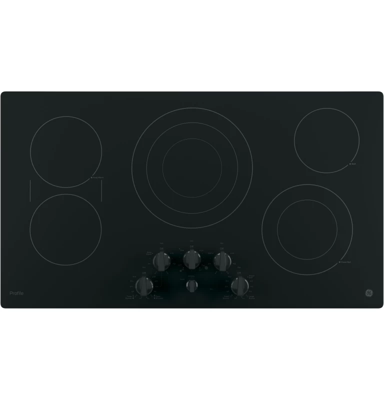 GE Profile 36" Built-In Knob Control Cooktop Black PP7036DJBB Picture 1