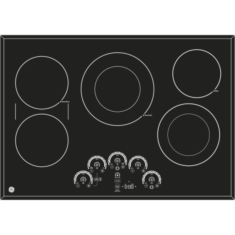 30" Built-In Touch Control Electric Cooktop PP9030DJBB