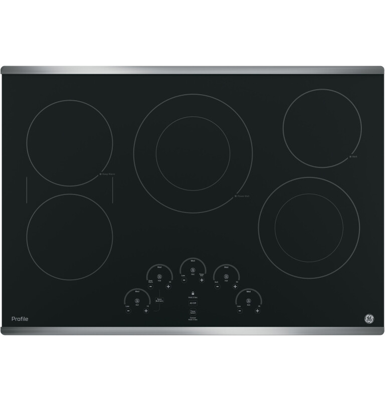 GE Profile 30" Built-In Touch Control Electric Cooktop Stainless Steel PP9030SJSS Picture 1