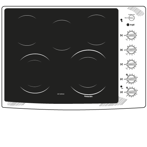 Series 30" Built-In Electric Cooktop PP944STSS