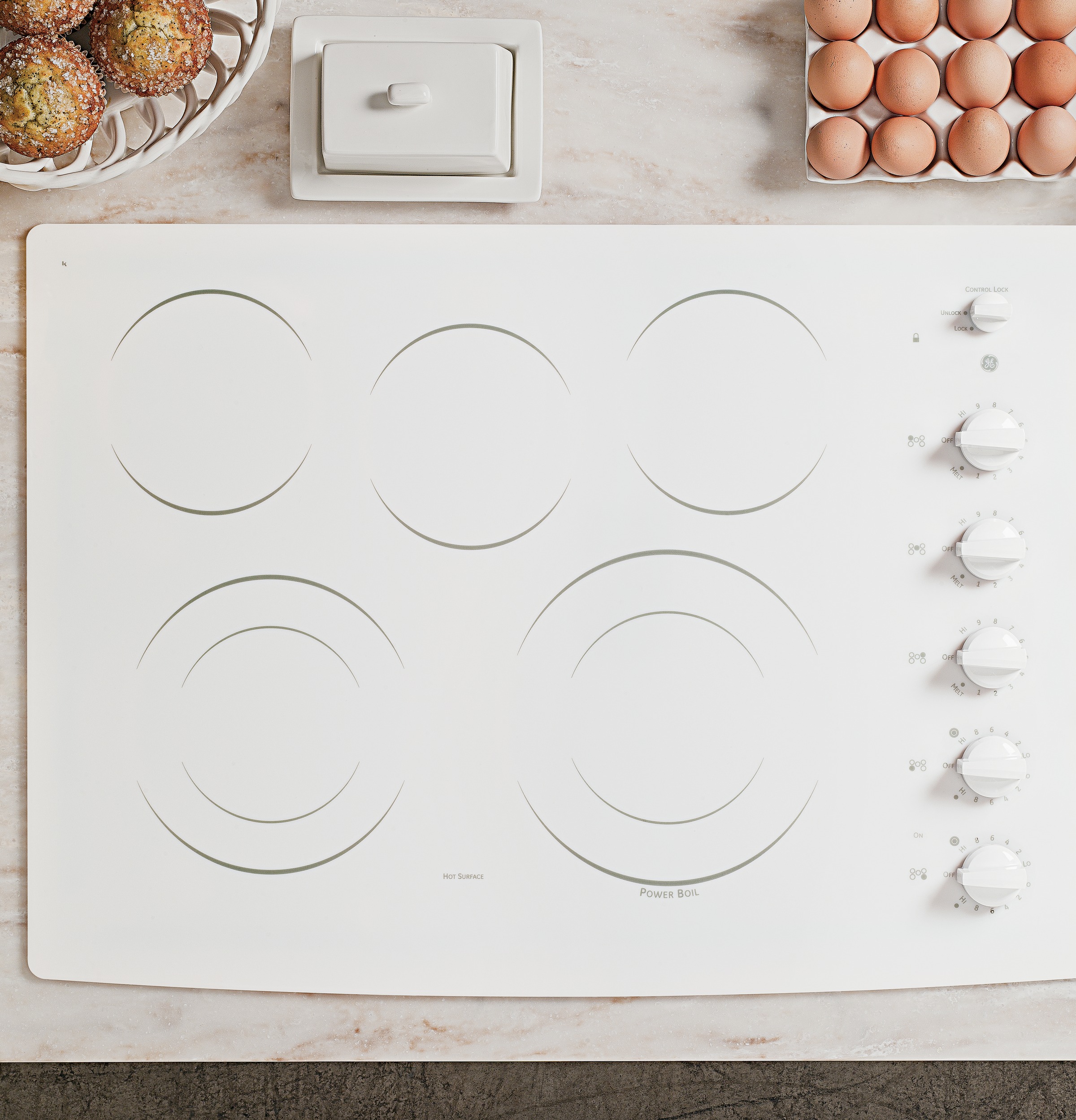 Series 30" Built-In Electric Cooktop PP944TTWW