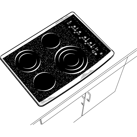 Series 30" Built-In Electric Cooktop PP945SMSS