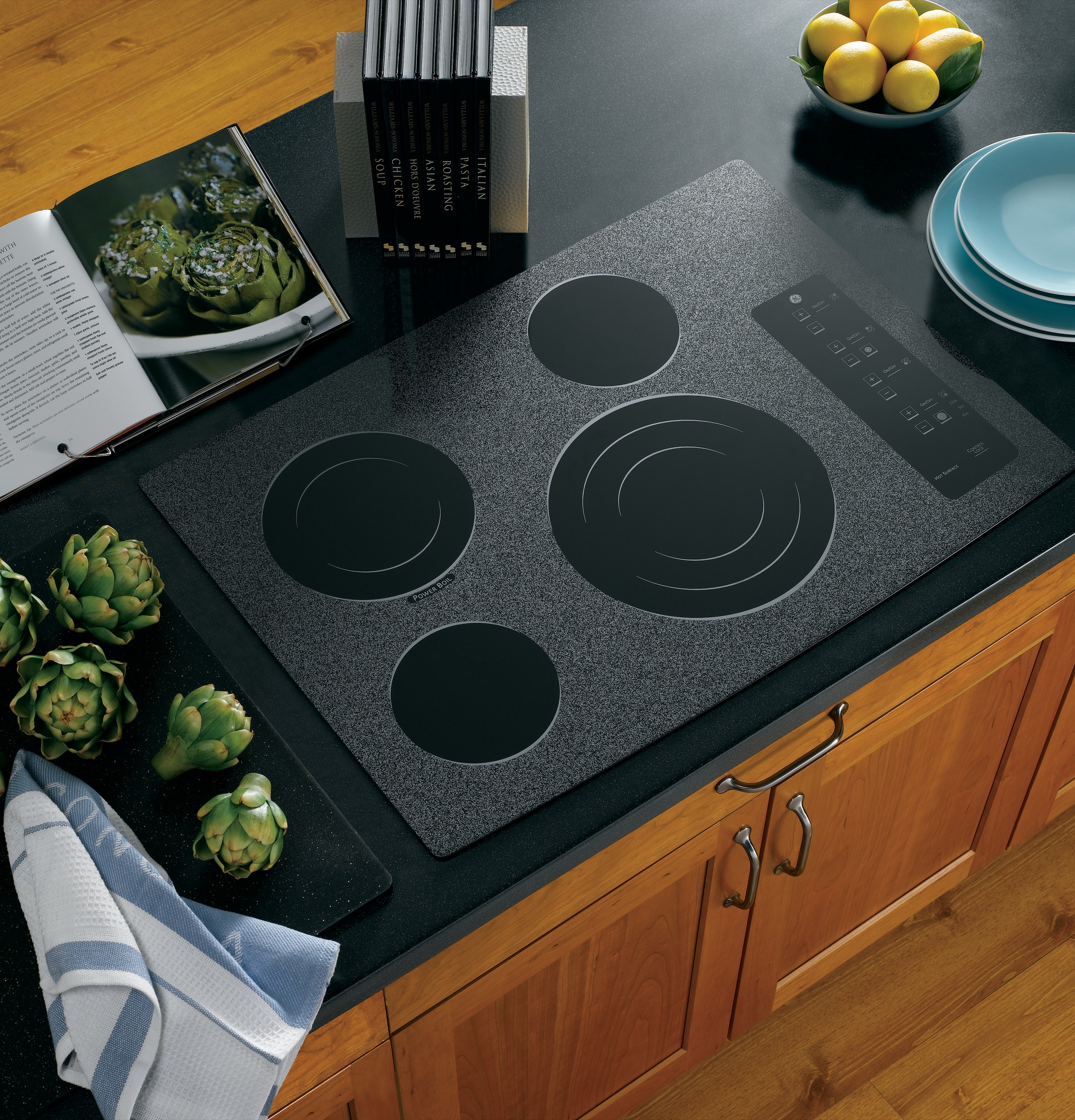 Series 30" Built-In Electric Cooktop PP945WMWW