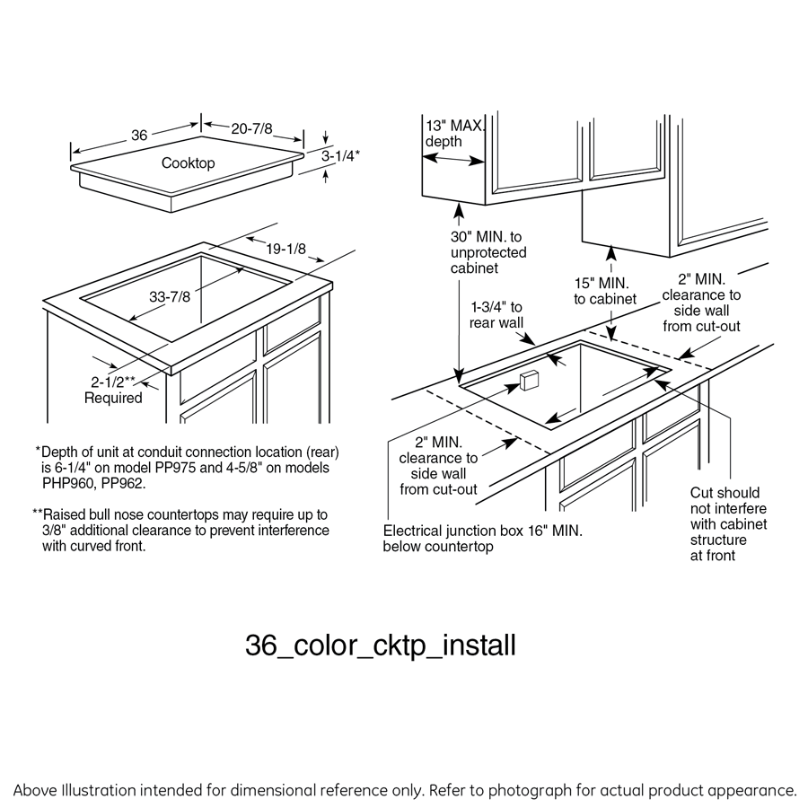 Series 36" Built-In Cooktop PP962BMBB