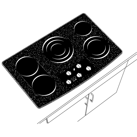 Series 36" Built-In Cooktop PP962BMBB