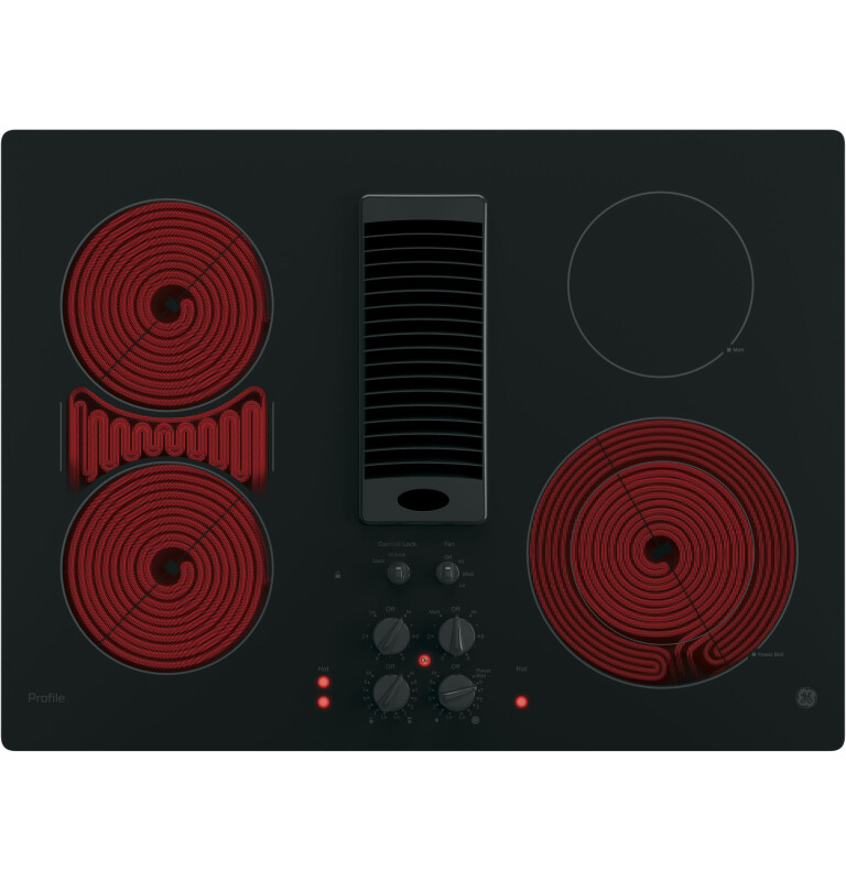 30" Downdraft Electric Cooktop PP9830DJBB