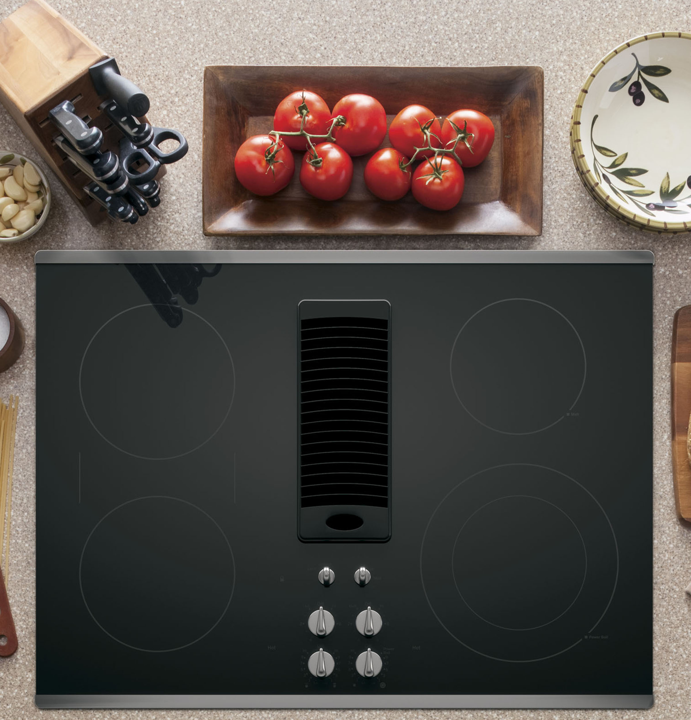 30" Downdraft Electric Cooktop PP9830SRSS