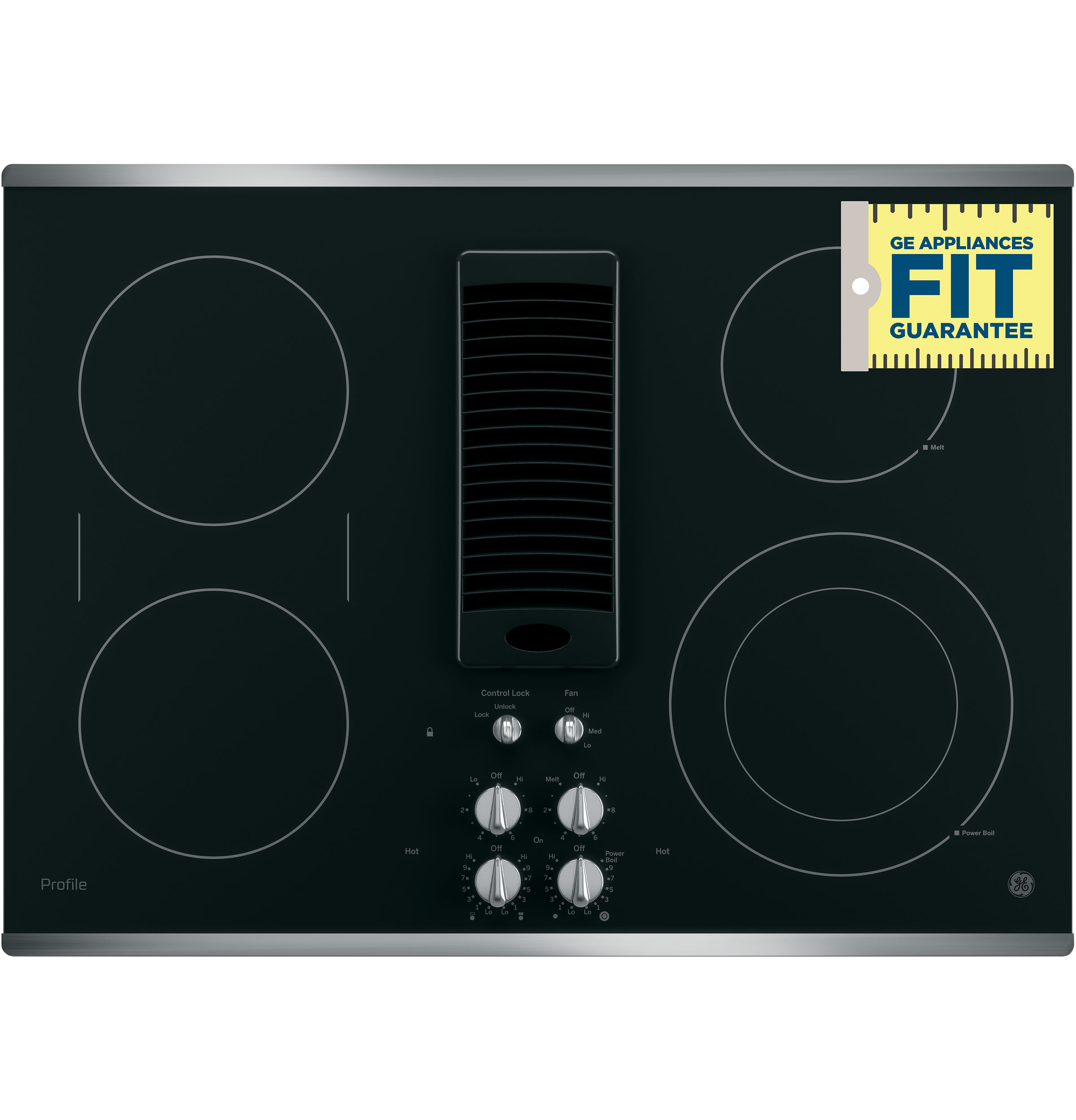 30" Downdraft Electric Cooktop PP9830SRSS