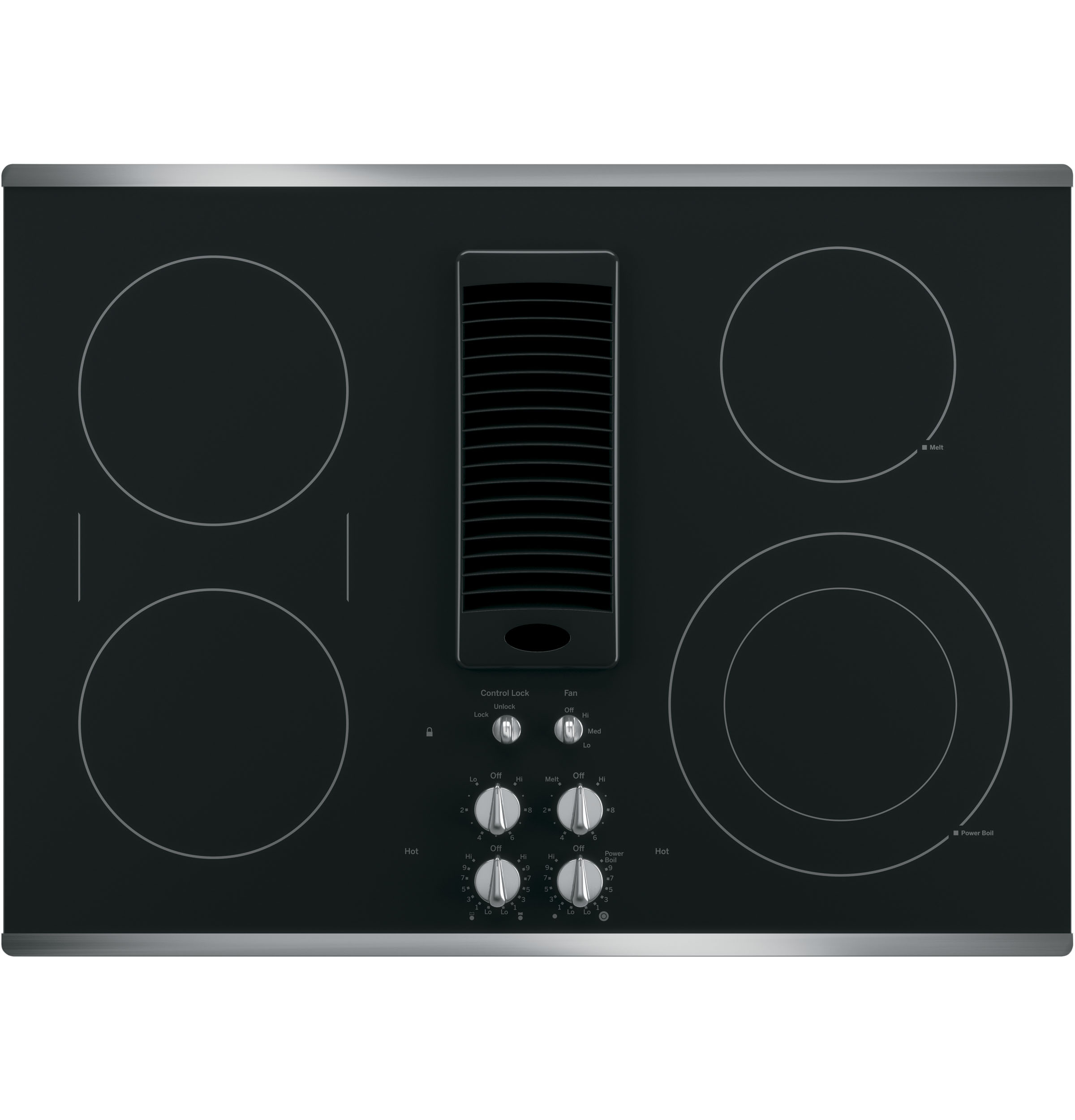 30" Downdraft Electric Cooktop PP9830SRSS