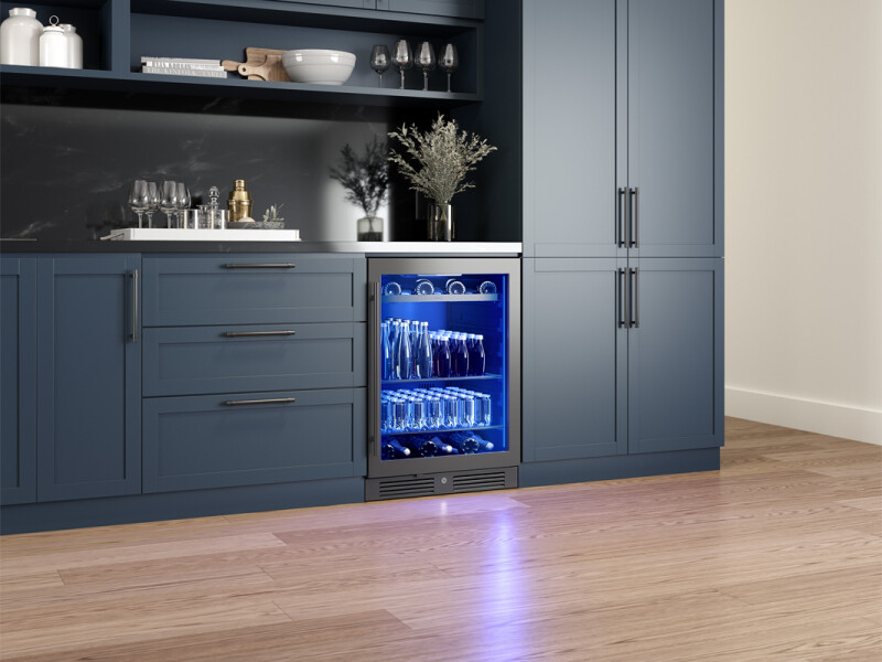 24" Single Zone Beverage Cooler PRB24C01CBSG
