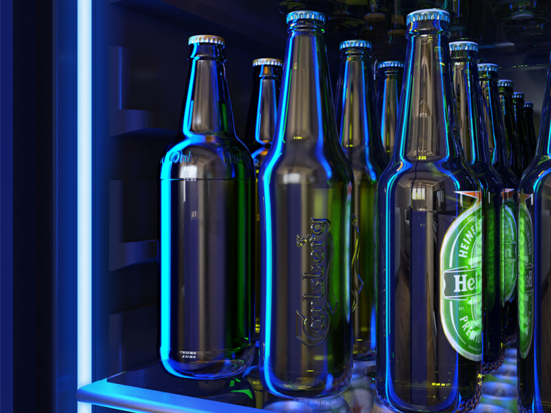 24" Full Size Single Zone Beverage Cooler PRB24F01BG