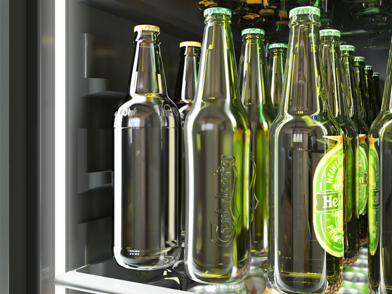 24" Full Size Single Zone Beverage Cooler PRB24F01BG