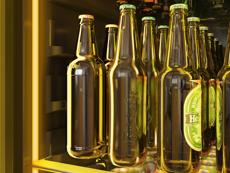 24" Full Size Single Zone Beverage Cooler PRB24F01BG