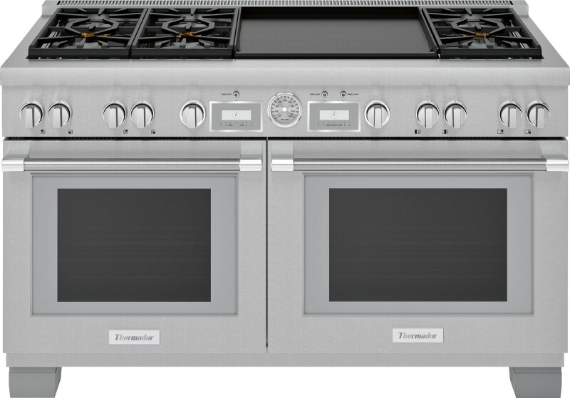 Thermador Dual Fuel Professional Range 60" Pro Grand Commercial Depth Dual Fuel Professional Range 60'' Pro Grand® Commercial Depth Stainless Steel PRD606WEG Picture 1