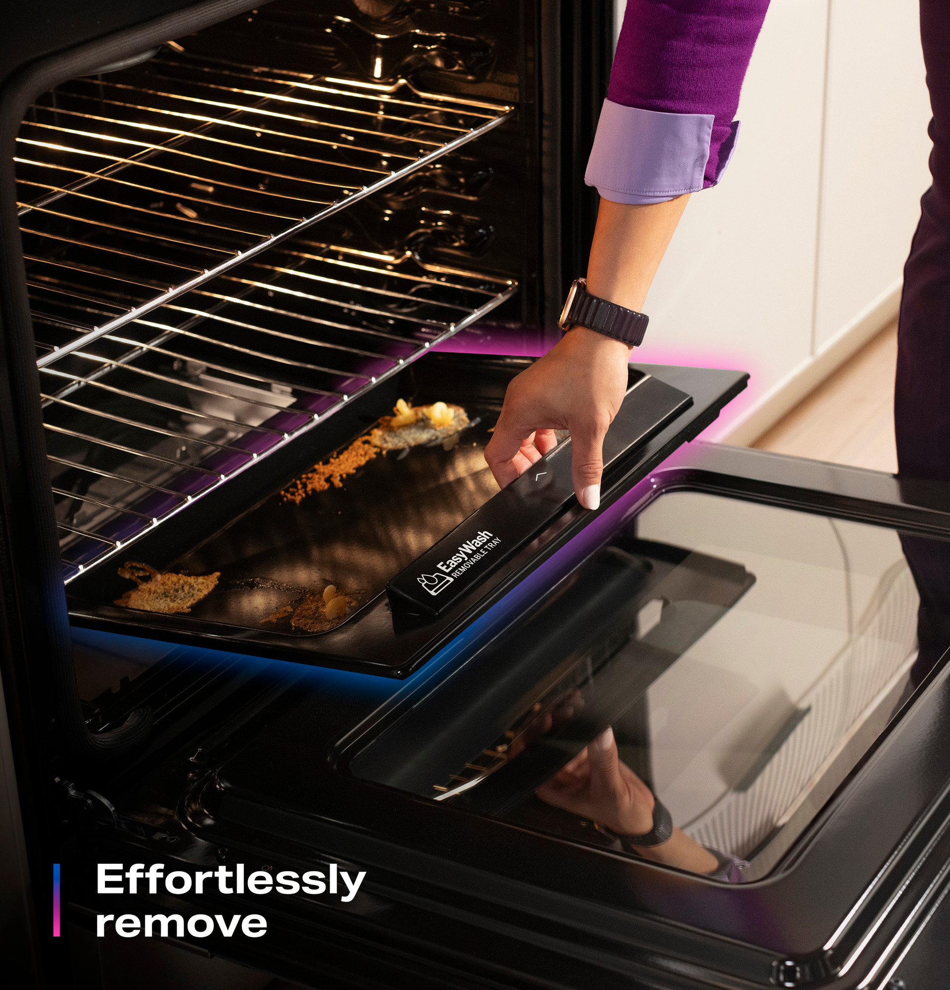 30” Smart Free-Standing Electric Convection Range with No Preheat Air Fry and EasyWash Oven Tray PRF700AYFS