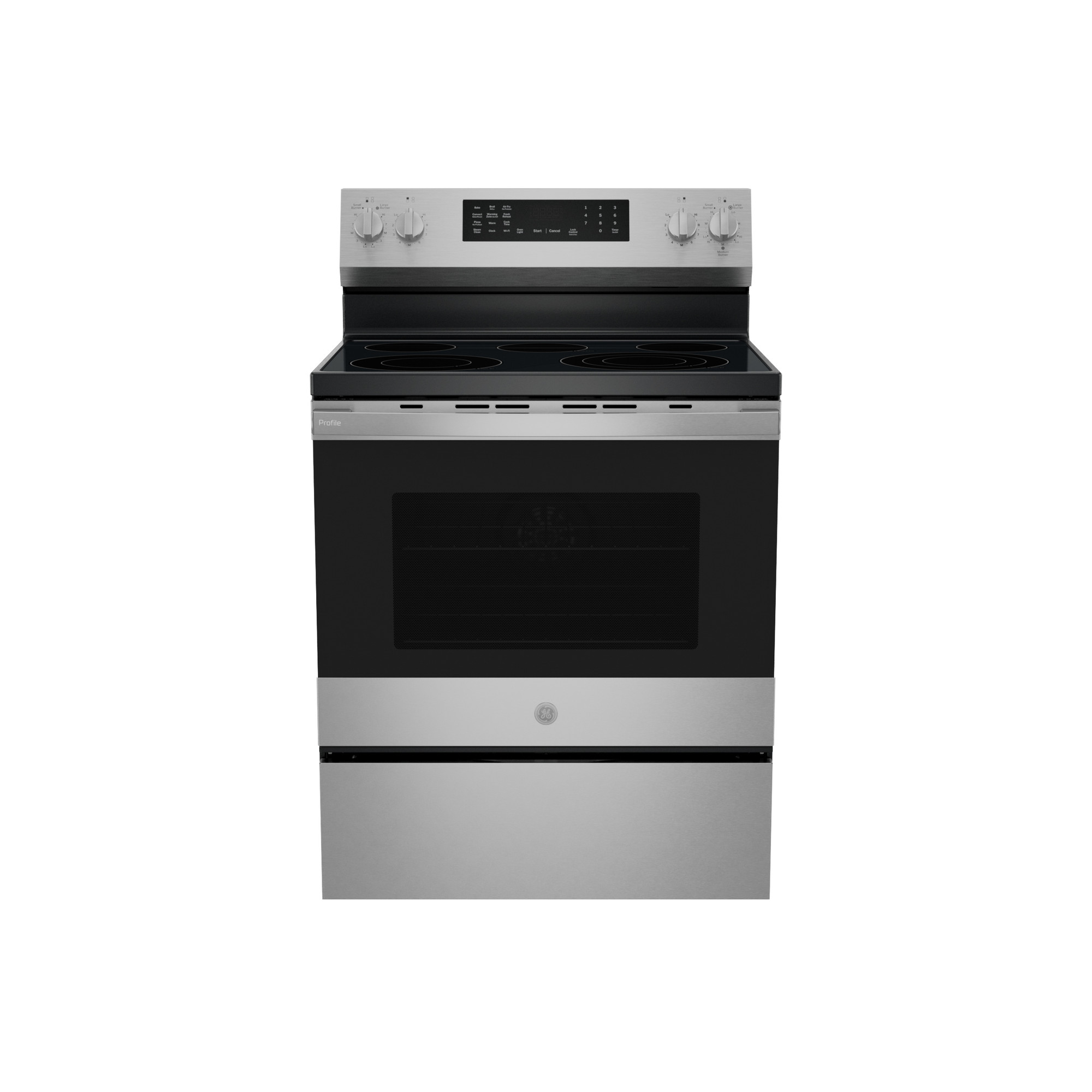 30” Smart Free-Standing Electric Convection Range with No Preheat Air Fry and EasyWash Oven Tray PRF700AYFS