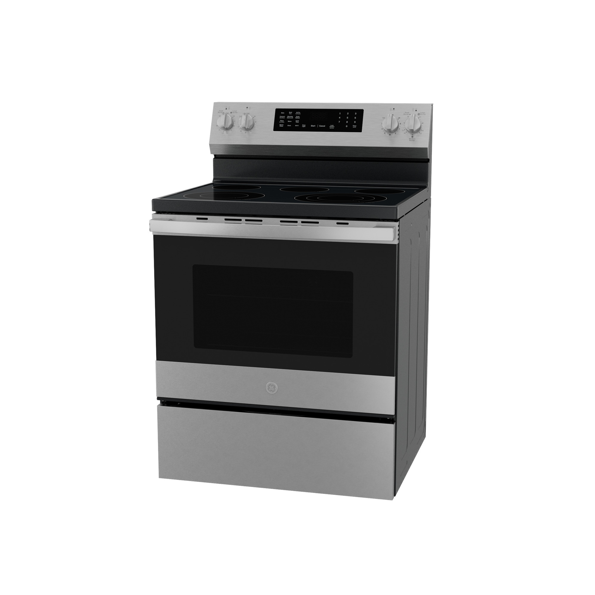 30” Smart Free-Standing Electric Convection Range with No Preheat Air Fry and EasyWash Oven Tray PRF700AYFS
