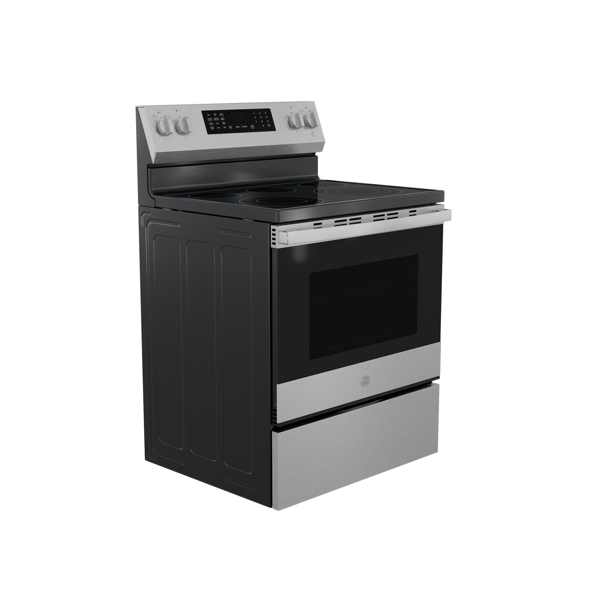 30” Smart Free-Standing Electric Convection Range with No Preheat Air Fry and EasyWash Oven Tray PRF700AYFS