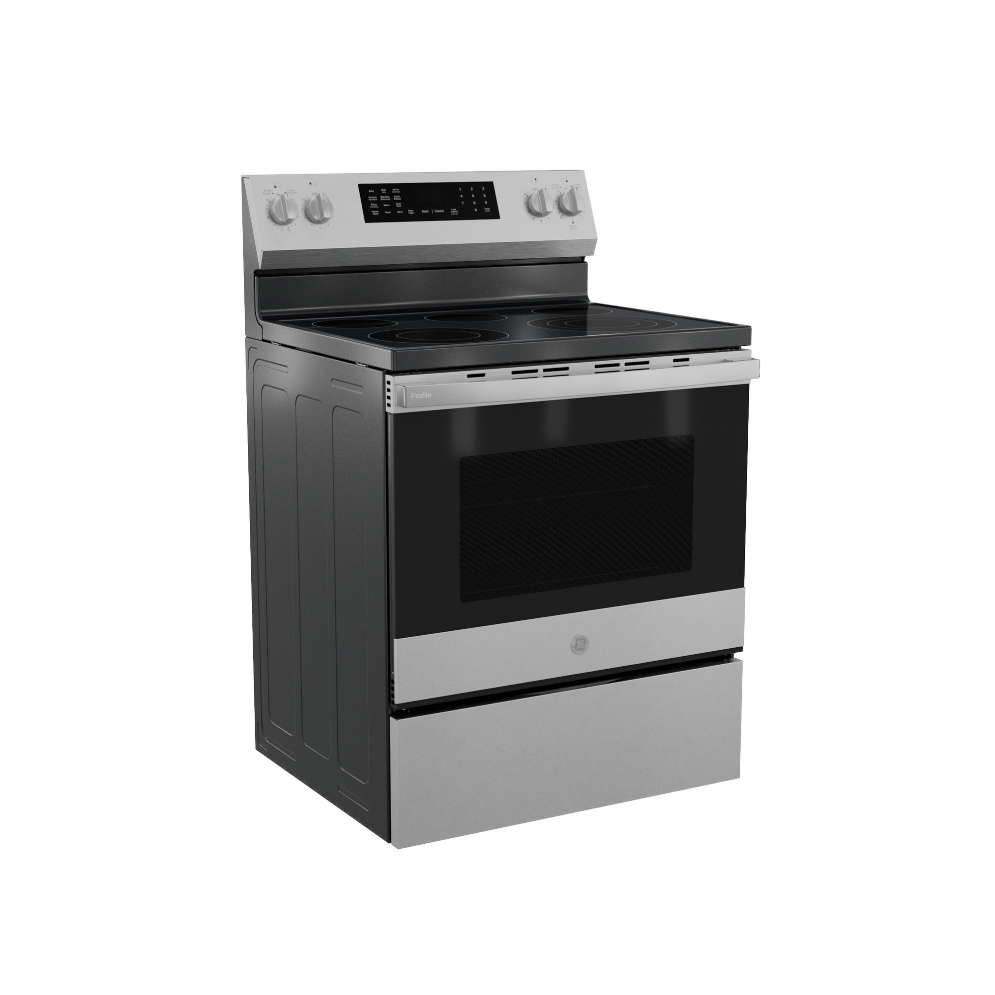 30” Smart Free-Standing Electric Convection Range with No Preheat Air Fry and EasyWash Oven Tray PRF700AYFS
