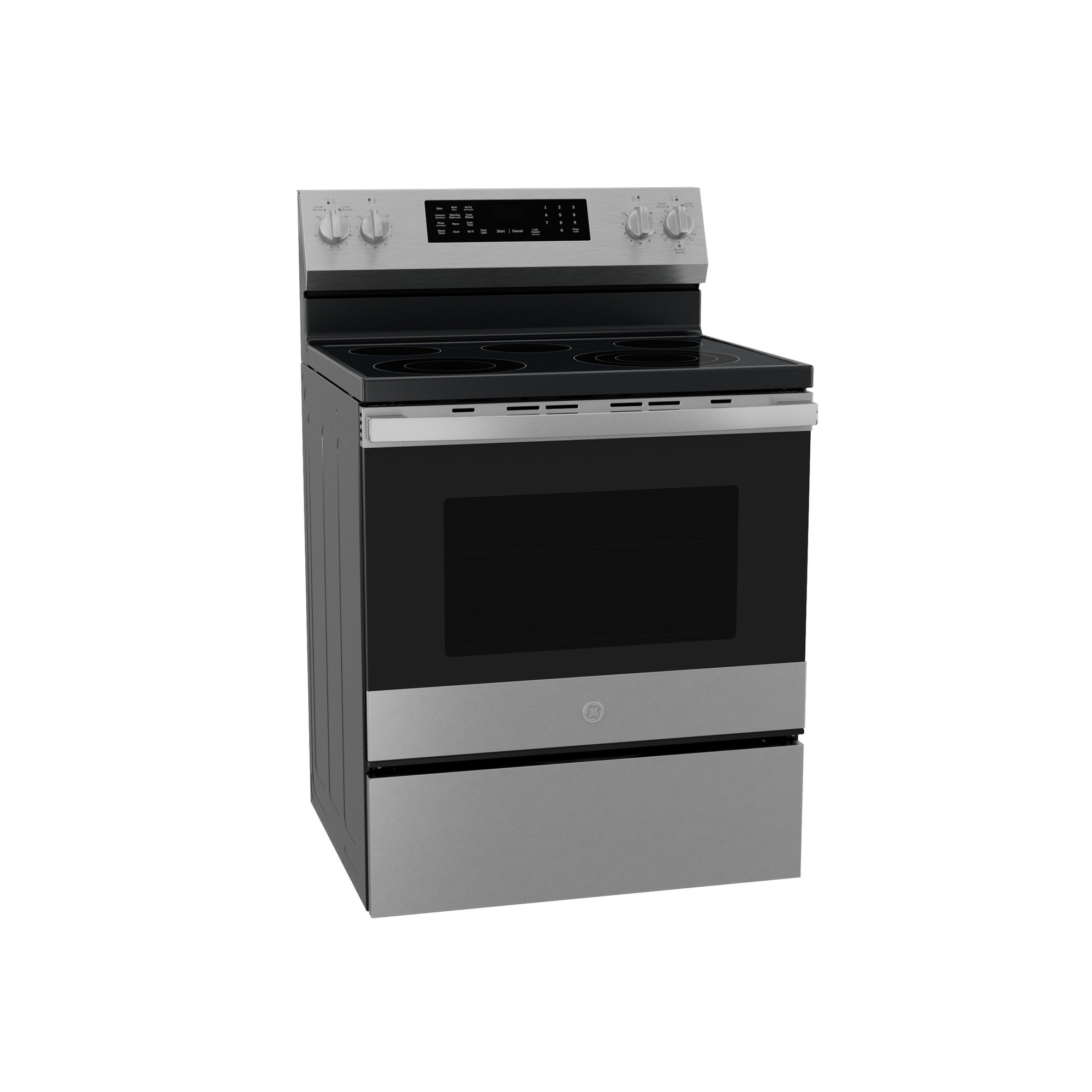 30” Smart Free-Standing Electric Convection Range with No Preheat Air Fry and EasyWash Oven Tray PRF700AYFS