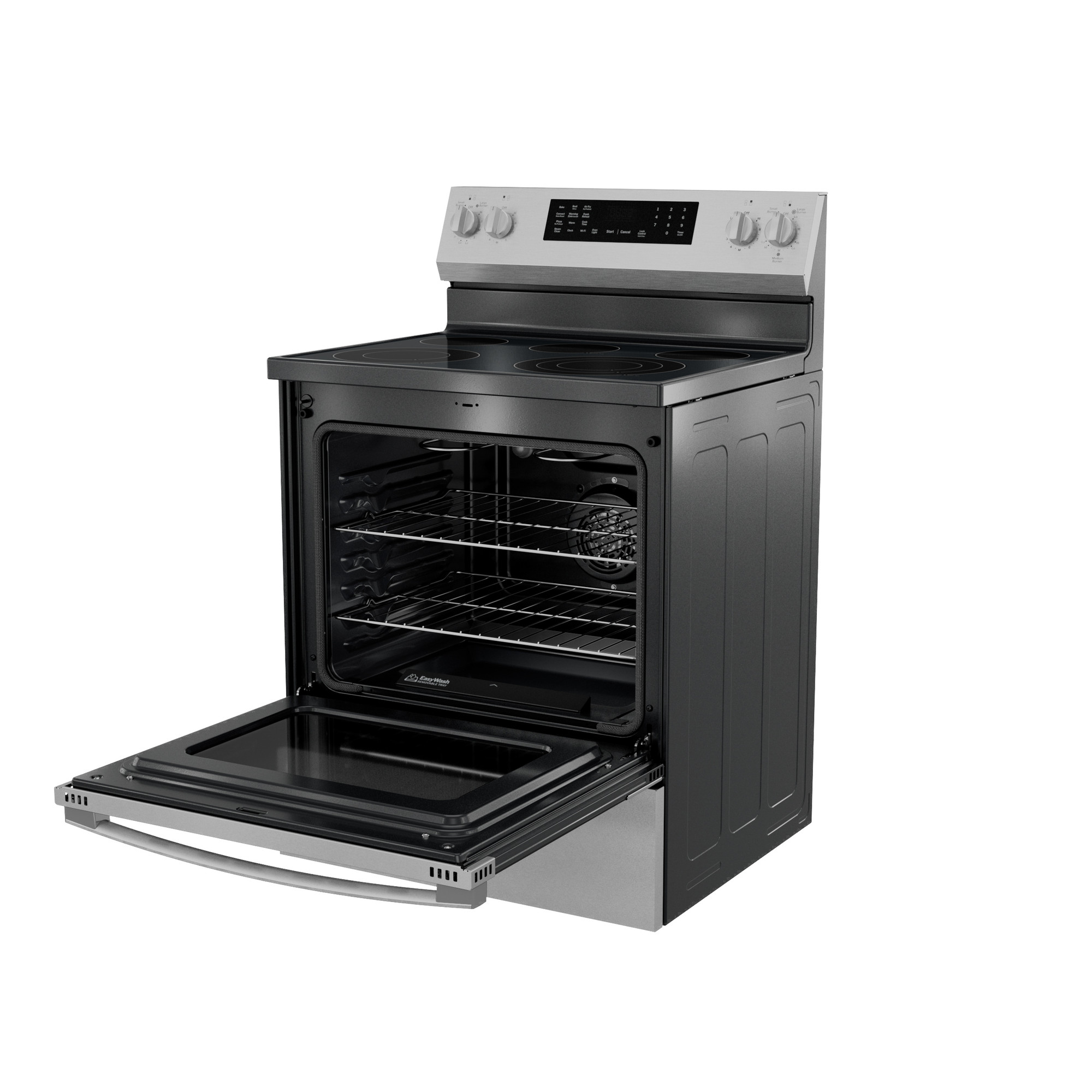 30” Smart Free-Standing Electric Convection Range with No Preheat Air Fry and EasyWash Oven Tray PRF700AYFS