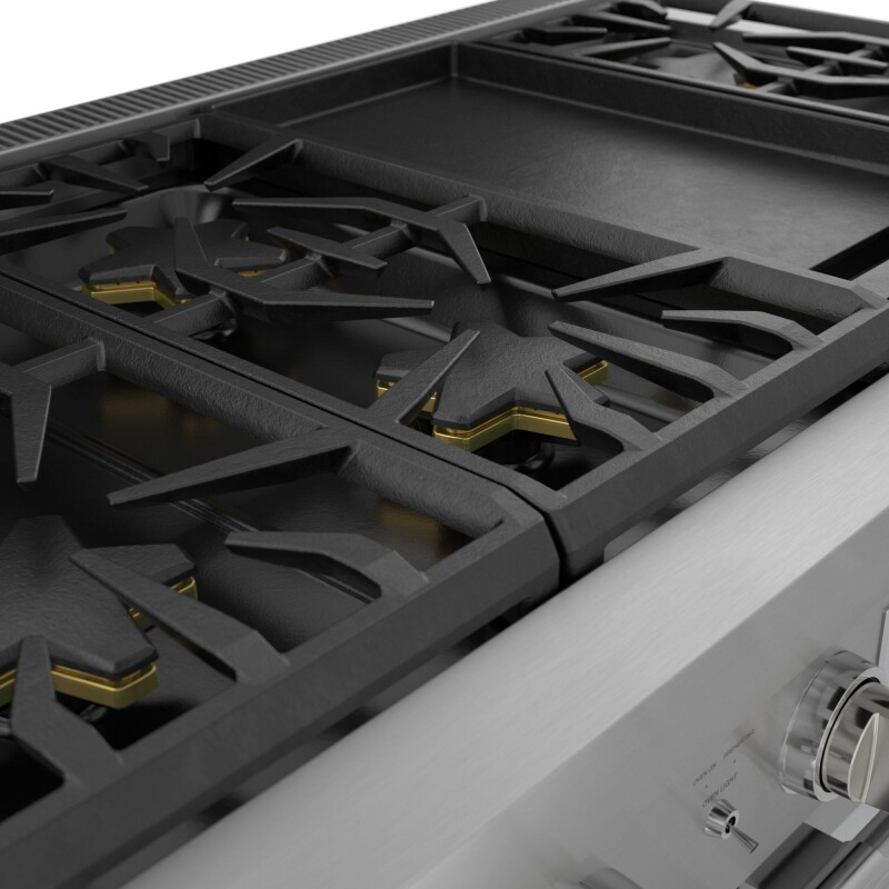 Gas Professional Range 48" Pro Harmony Standard Depth PRG486WDH