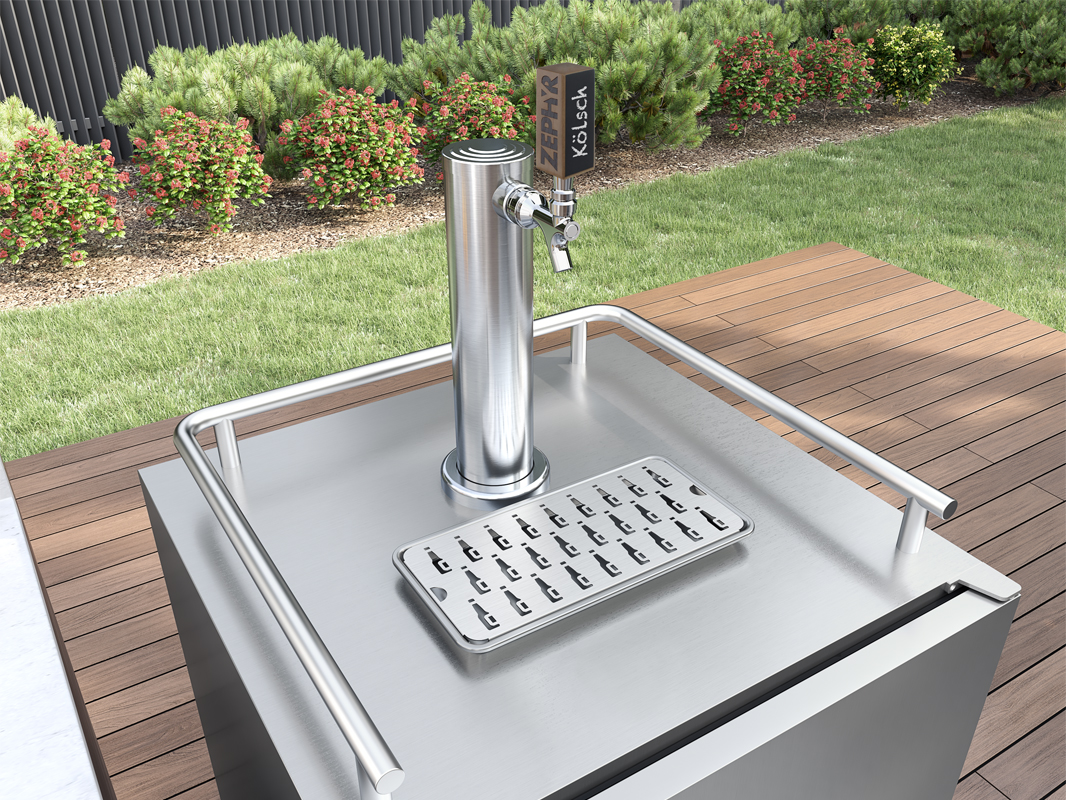 24" Outdoor Kegerator & Beverage Cooler PRKB24C01ASOD