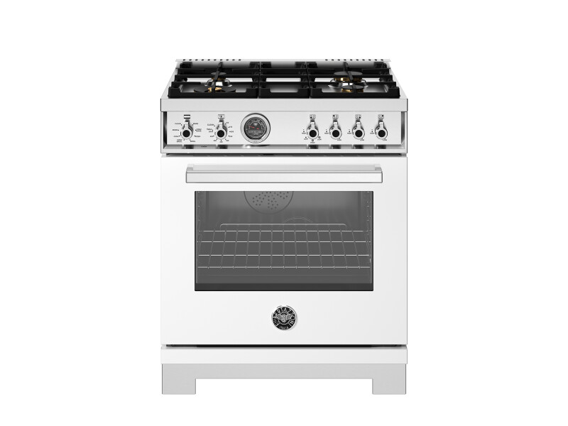 30 inch Dual Fuel Range, 4 Brass Burners, Electric Self-Clean Oven PRO304BFEPROT