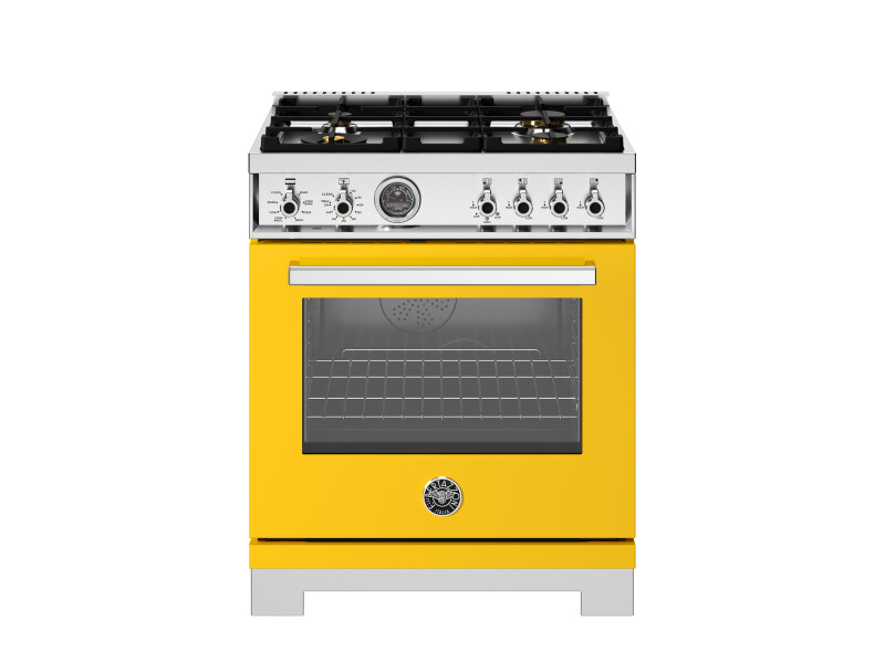 30 inch Dual Fuel Range, 4 Brass Burners, Electric Self-Clean Oven PRO304BFEPROT