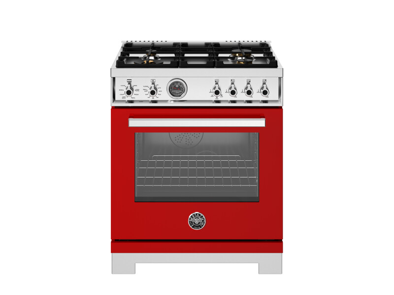 30 inch Dual Fuel Range, 4 Brass Burners, Electric Self-Clean Oven PRO304BFEPROT