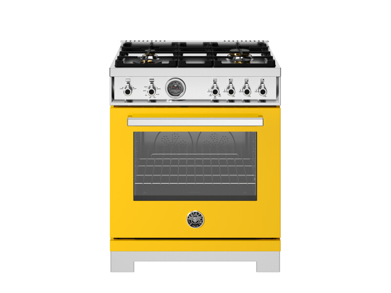 30 inch All Gas Range, 4 Brass Burners PRO304BFGMXT