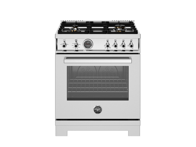 30 inch All Gas Range, 4 Brass Burners PRO304BFGMXT