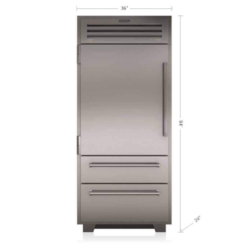 36" PRO Refrigerator/Freezer PRO3650LH