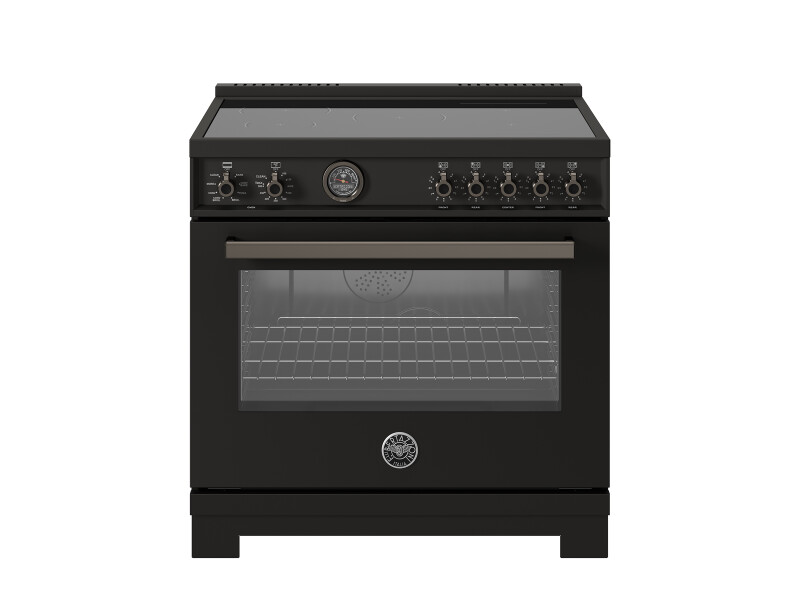 36 inch Induction Range, 5 Heating Zones and Cast Iron Griddle, Electric Self-Clean Oven PRO365ICFEPBIT