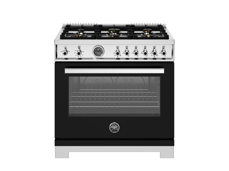 36 inch All Gas Range, 6 Brass Burners and Cast Iron Griddle PRO366BCFGMGIT