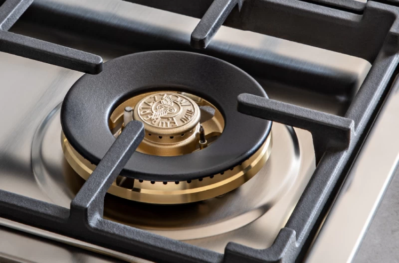 30 Drop-in Gas Cooktop 4 brass burners PROF304QBXT