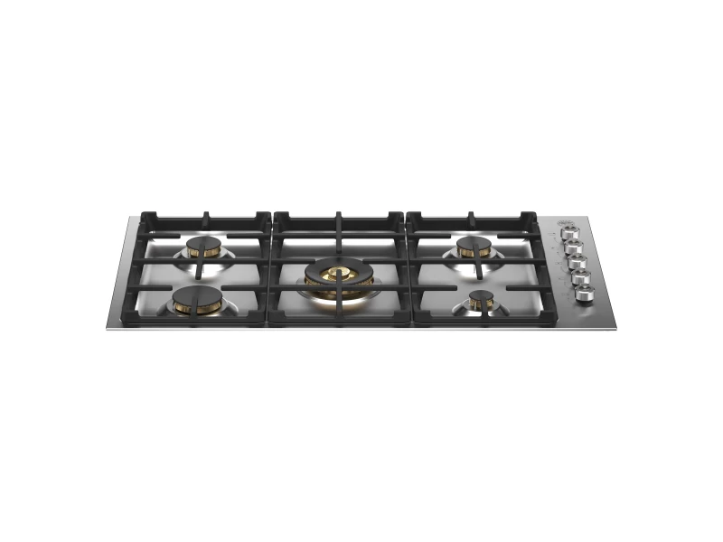 36 Drop-in Gas Cooktop 5 brass burners PROF365QBXT