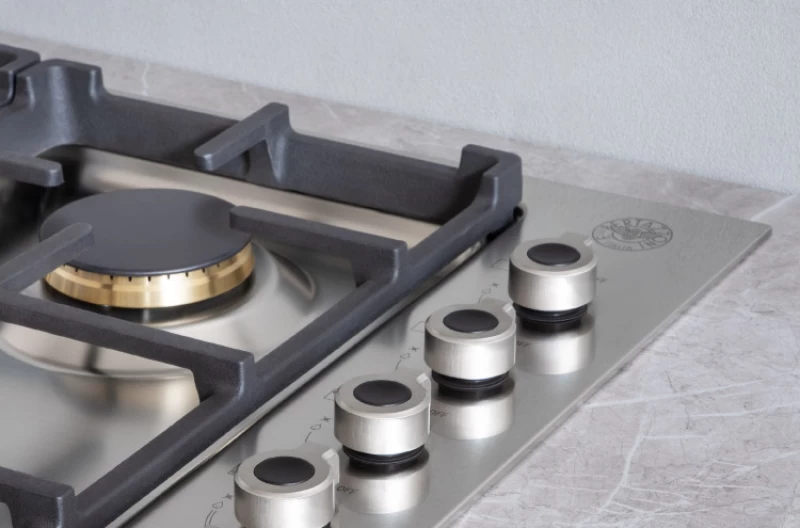 36 Drop-in Gas Cooktop 6 brass burners PROF366QBXT