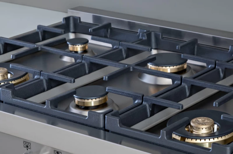 36 Gas Rangetop 6 brass burners PROF366RTBXT