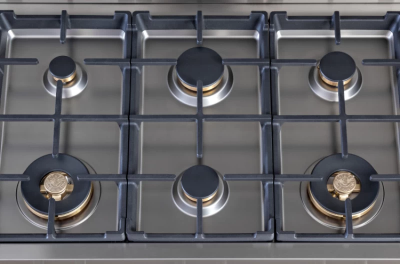 36 Gas Rangetop 6 brass burners PROF366RTBXT
