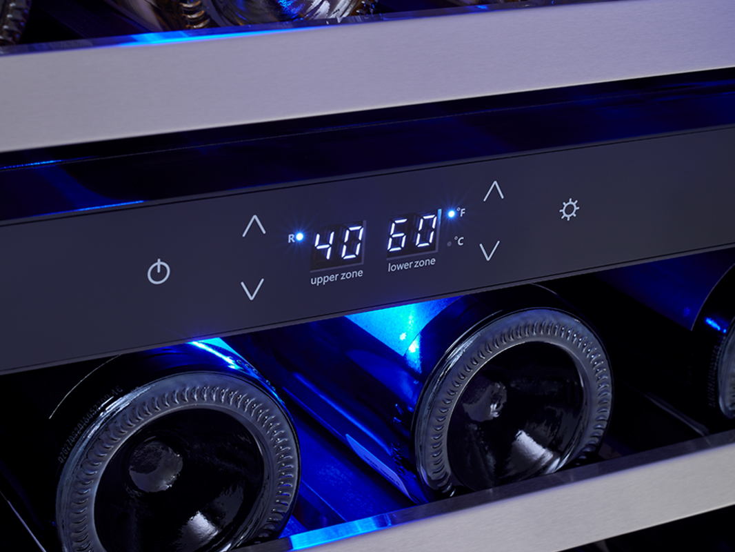 Dual Zone Wine Cooler PRW24C02BG
