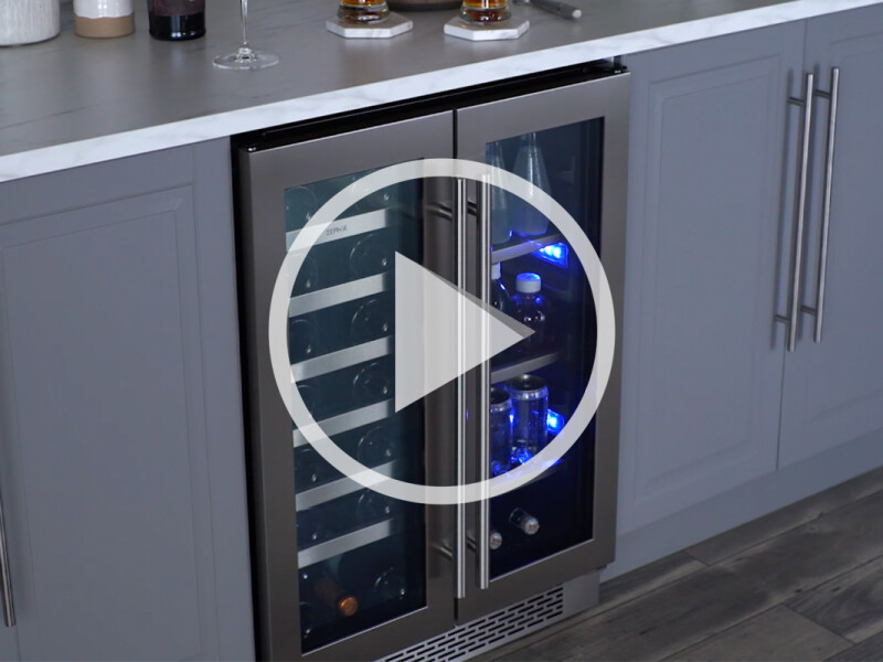French Door Dual Zone Wine & Beverage Cooler PRWB24C32BG