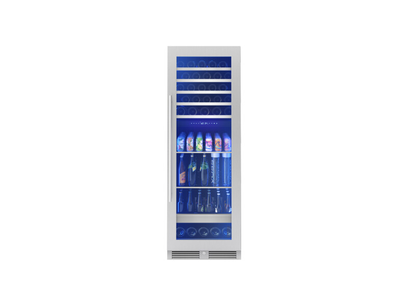Zephyr 24" Full Size Dual Zone Wine & Beverage Cooler Stainless Steel PRWB24F02BG Picture 1