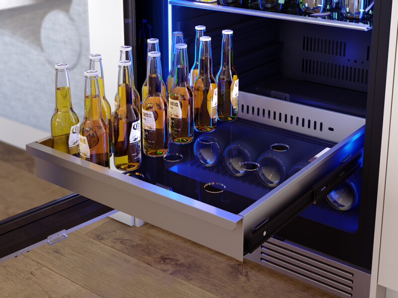 24" Full Size Dual Zone Wine & Beverage Cooler PRWB24F02BG