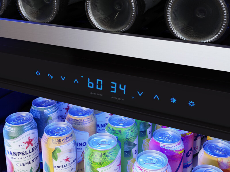 24" Full Size Dual Zone Wine & Beverage Cooler PRWB24F02BG