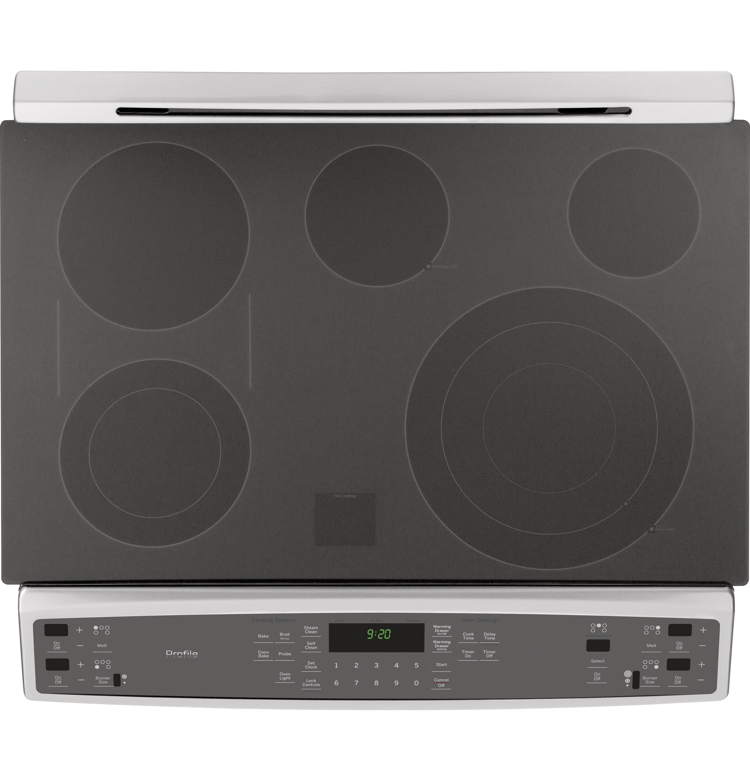 Series 30" Slide-In Front Control Electric Convection Range with Warming Drawer PS920SFSS