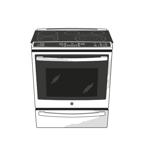 Series 30" Slide-In Front Control Electric Convection Range with Warming Drawer PS920SFSS
