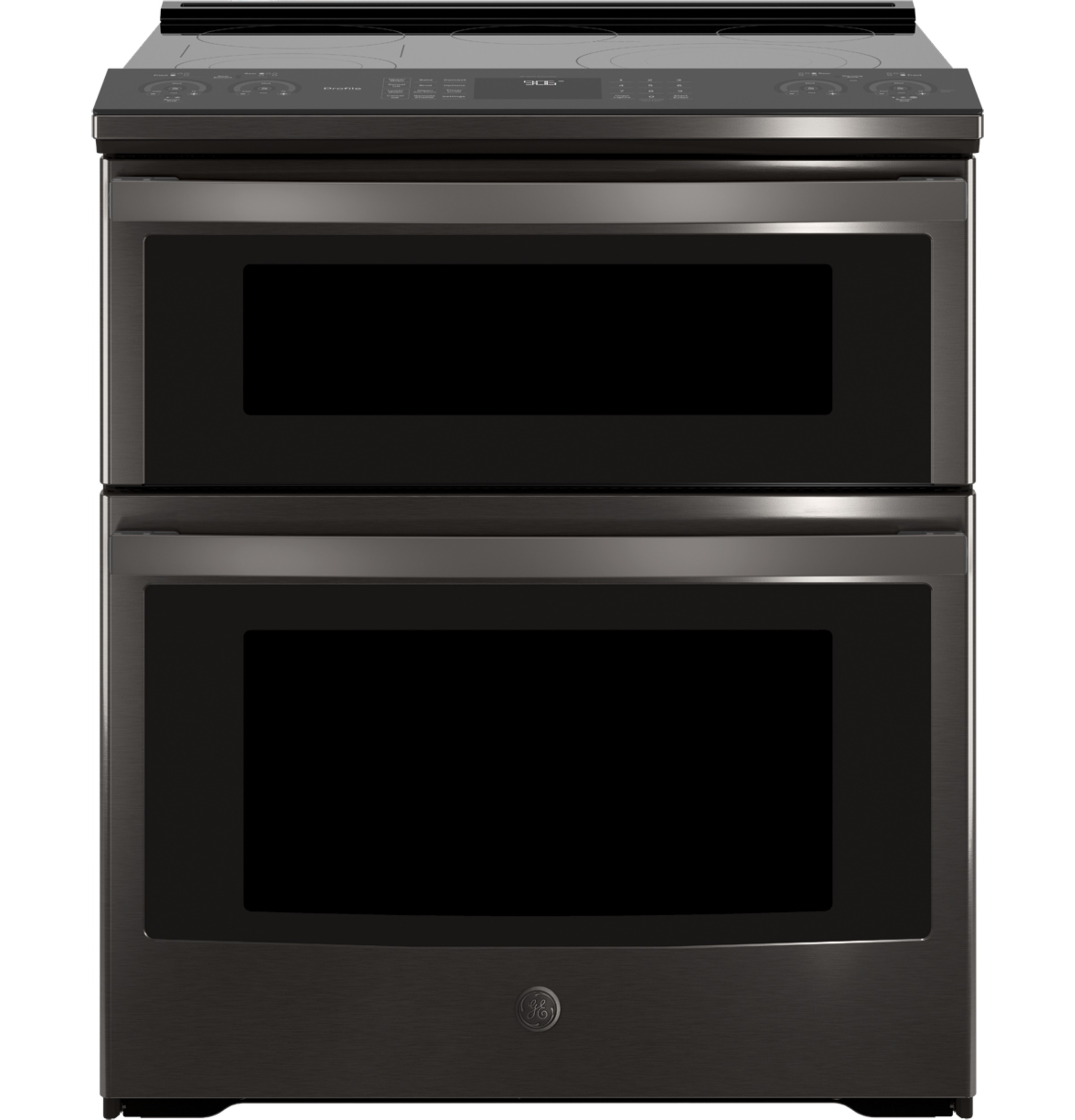 30" Smart Slide-In Electric Double Oven Convection Range PS960BLTS