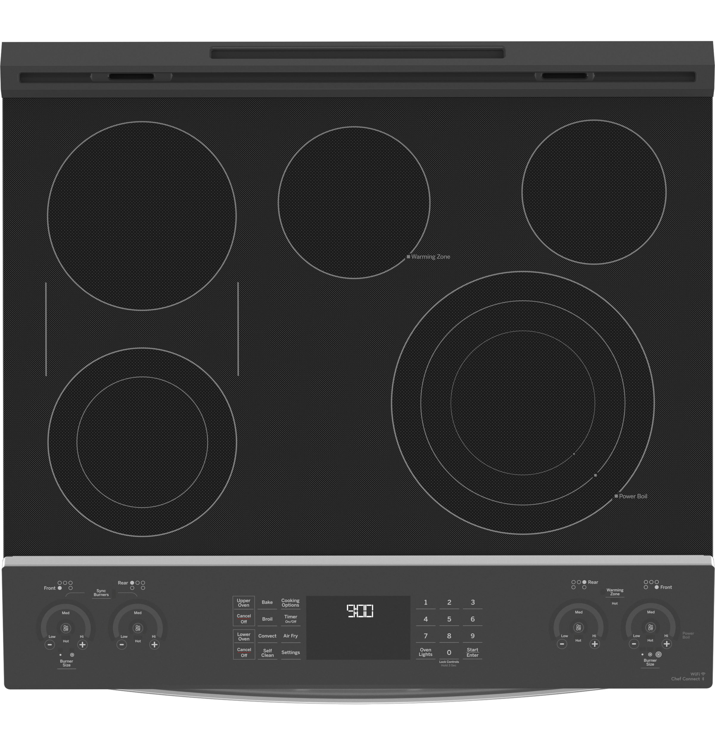 30" Smart Slide-In Electric Double Oven Convection Fingerprint Resistant Range PS960YPFS